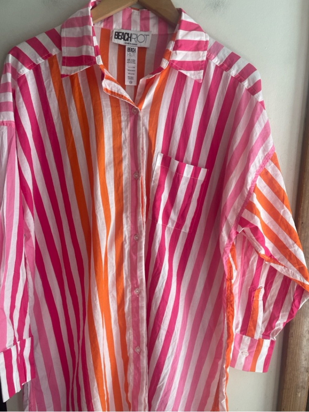 Beach Riot Alexa Striped Button-Up Shirt - Picture 5 of 12